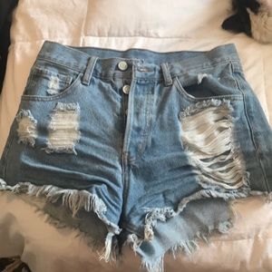 Jean shorts